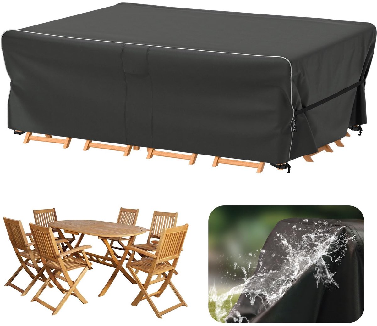Omgoods - Waterdichte Tuinmeubel Cover 200 x 160 x 74 cm