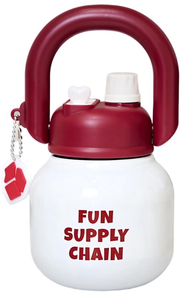 Omgoods - Geïsoleerde Voedselpot 650ml met Dubbele Drinktuit
