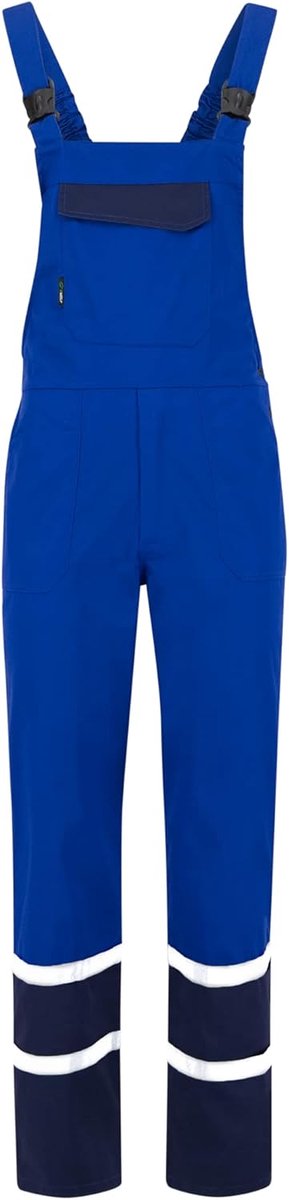 Char Tuinbroek voor heren, werkbroek, beschermende tuinbroek met reflecterende elementen, blauw/grijs