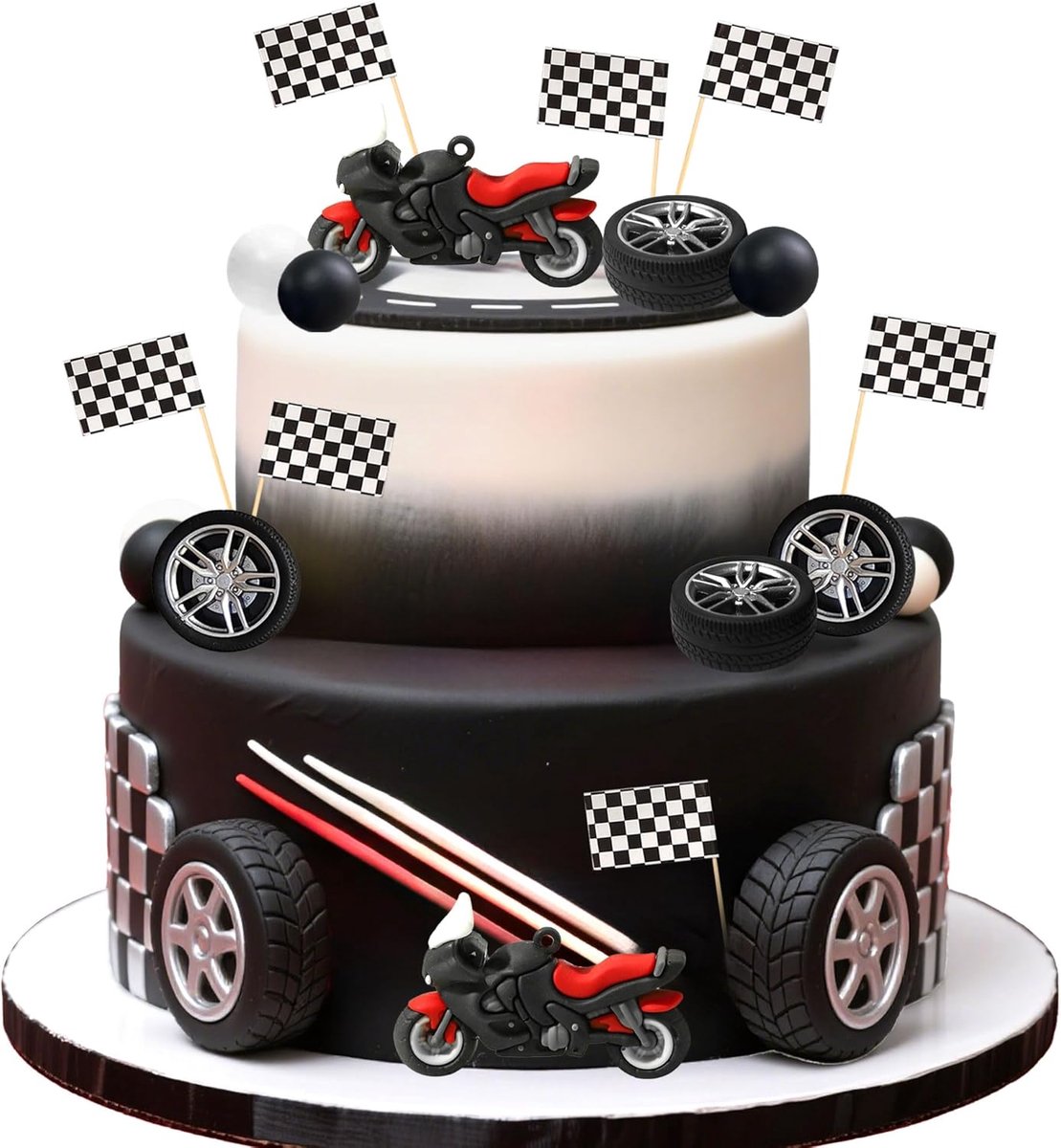 motorfeest taartversiering offroad fiets feesttaart decoratie | motorfeest taartversiering offroad fiets feesttaart decoratie mannen verjaardag voor offroad fiets babyshower versiering