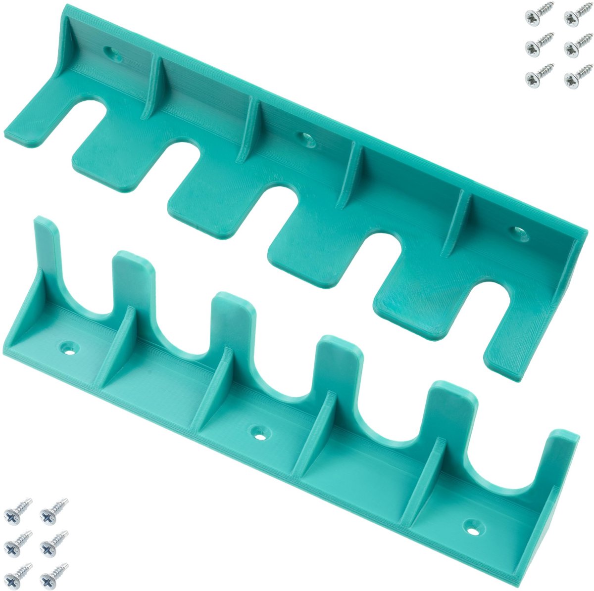 Omgoods - Set van 2 wandhouders voor snelkoppelingen met 5 plaatsen - Opbergorganizer voor tuinaccessoires