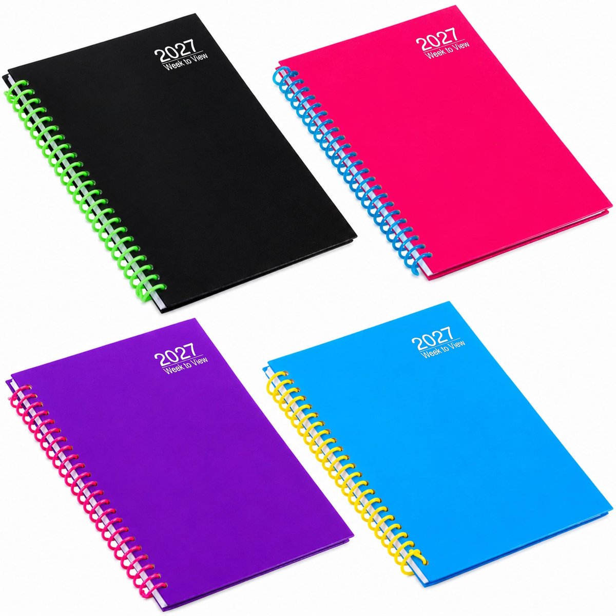 Omgoods - 2027 A5 Week to View Dagboek - Hardback Planner met Spiraalbinding