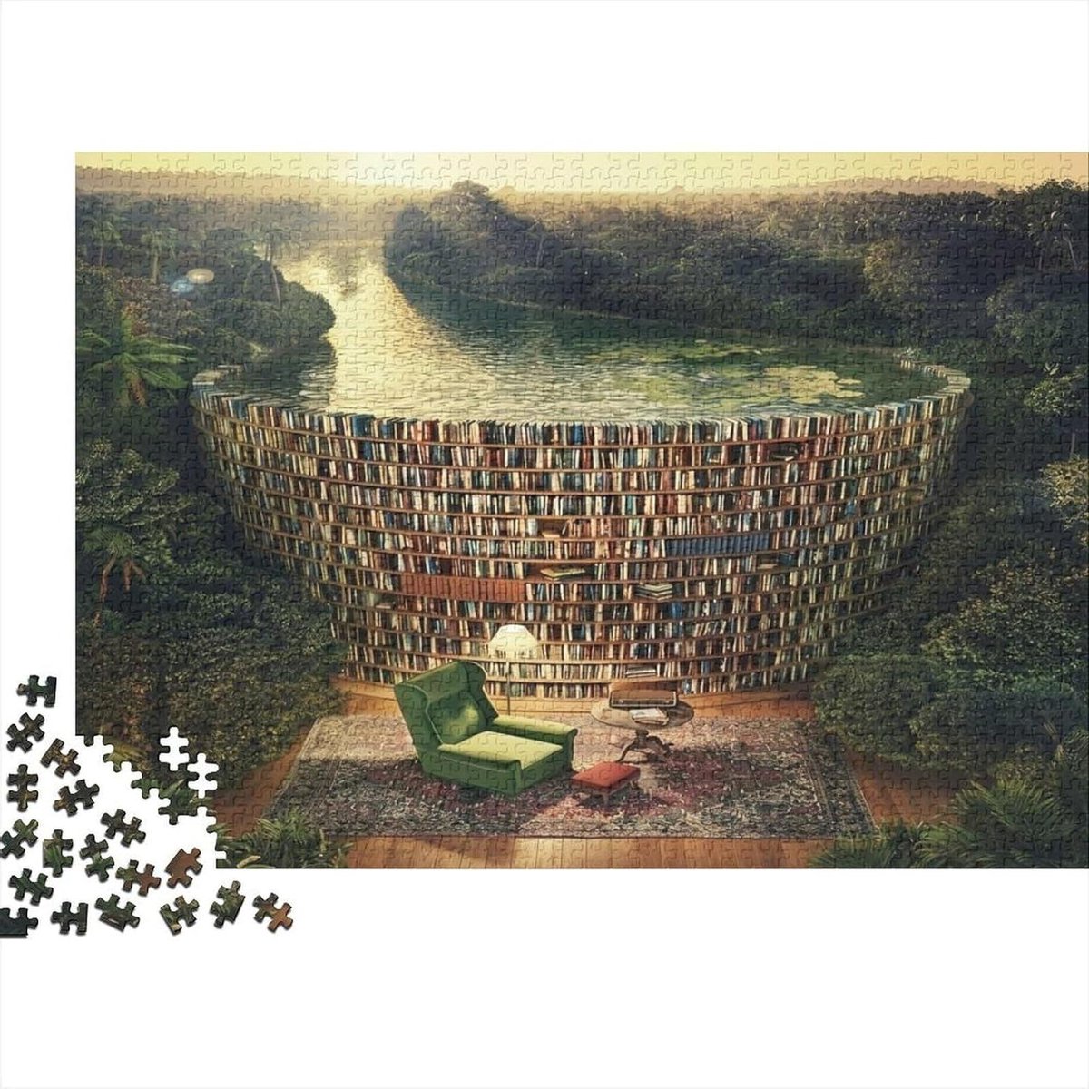 Legpuzzel - Puzzel voor volwassenen - Ontspannen - 1000 stukjes - 70x50 cm - Stijl-6