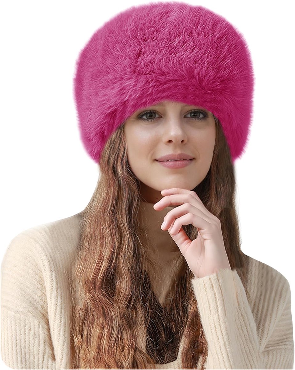 & Lily Dames Winter Kozakken Hoed Russische Stijl in Faux Bont