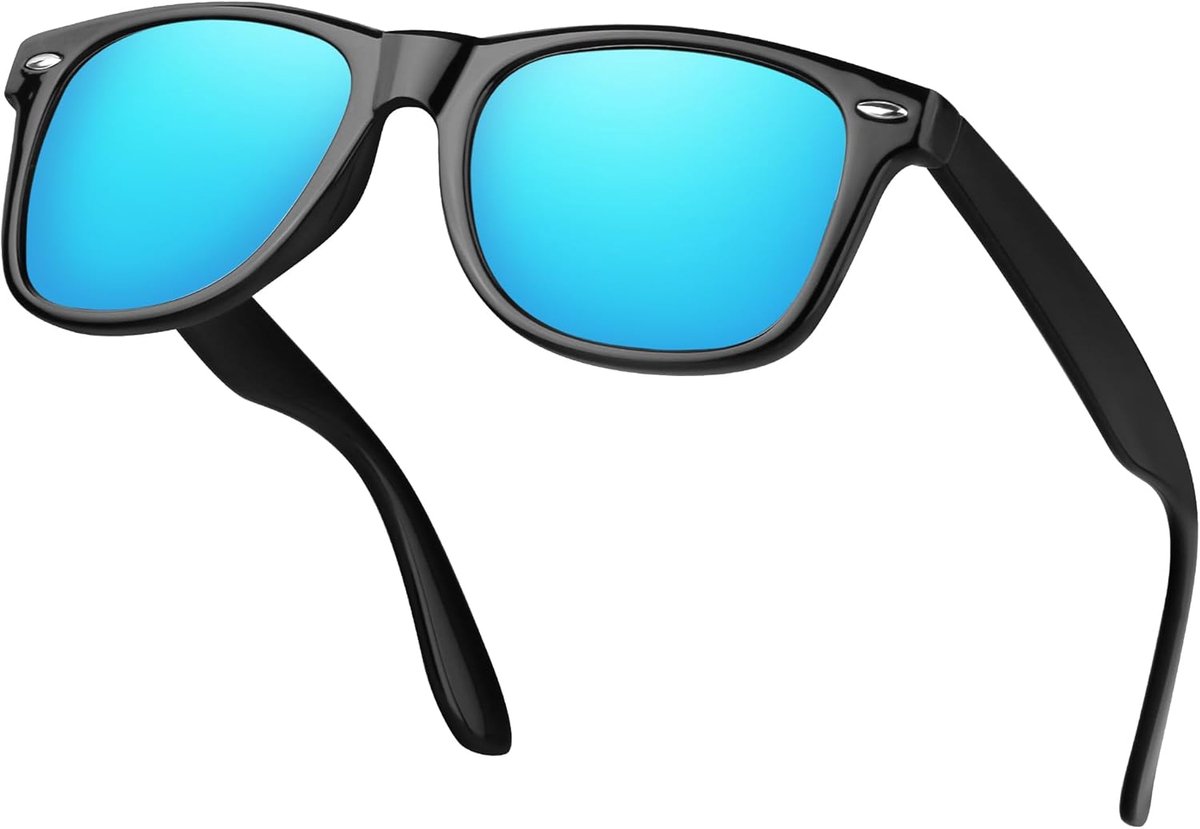 Zonnebril Heren Vierkante Retro Zonnebril UV400 Bescherming Klassieke Shades voor Heren Dames Rijden Vissen Sport
