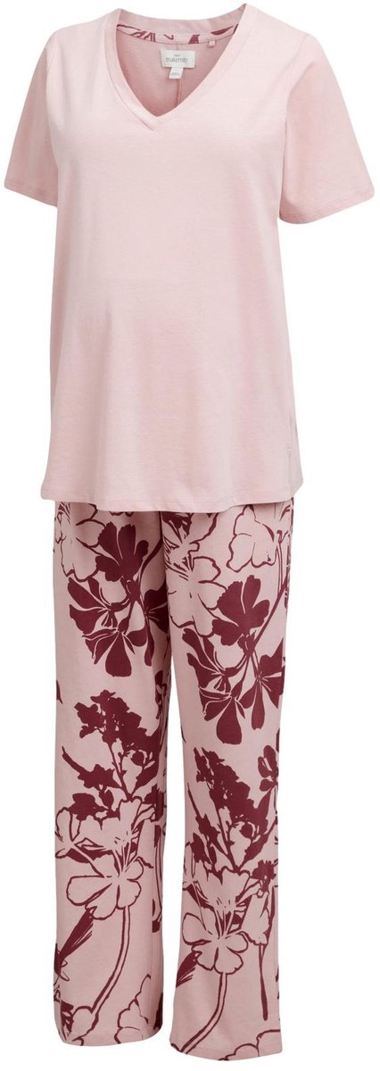 Next Dames - Pyjama met korte mouwen voor zwangere vrouwen - Roze Pink Floral