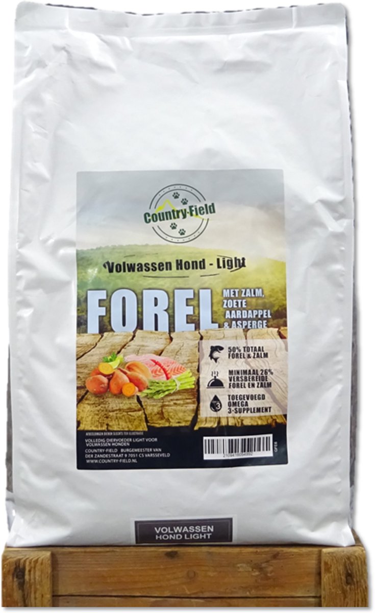 Country-Field Country-Field Graanvrij Light forel met zalm 12kg
