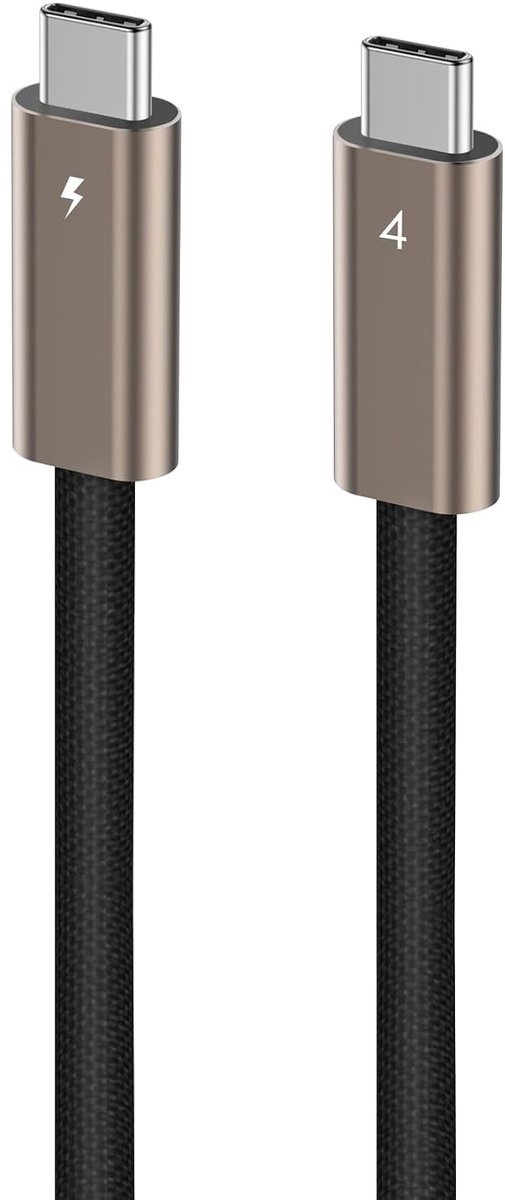 USB C naar USB C kabel 0,3M - 40Gbps - nylon gevlochten - snel opladen voor iPhone en Galaxy - ShopVlot