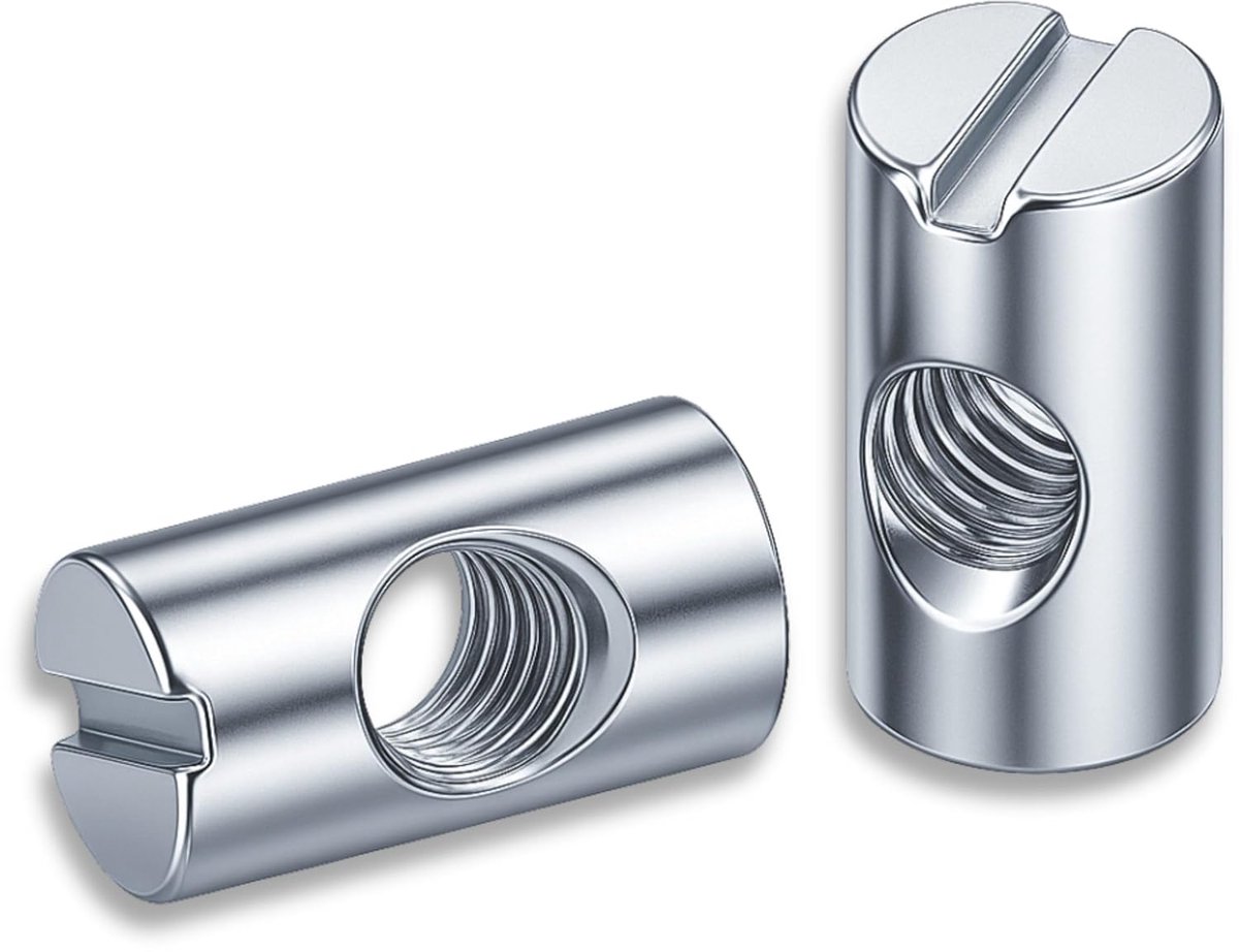 Symmetrische vatmoer kruismoerbouten M6 x 10 x 13 mm - 100 stuks