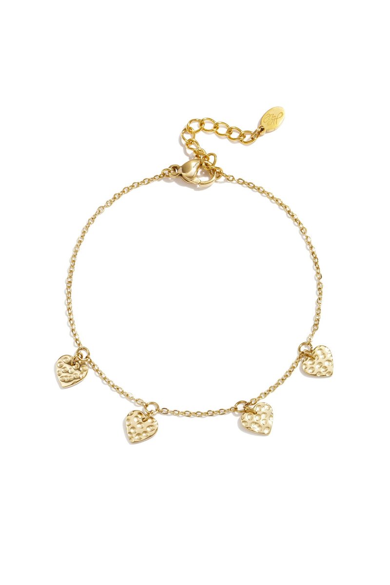 Elegant Heart Charm Bracelet - For Daily Wear - Cadeau - Goudlief.nl