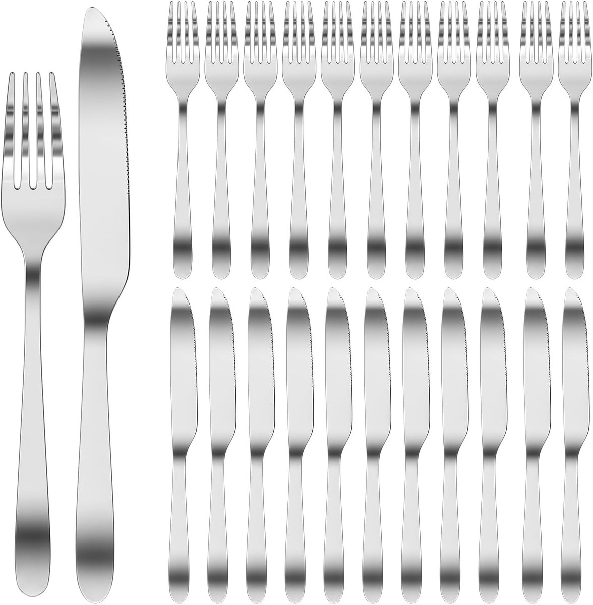 24-delige Churrasco bestekset, steakset, roestvrijstalen bestekset