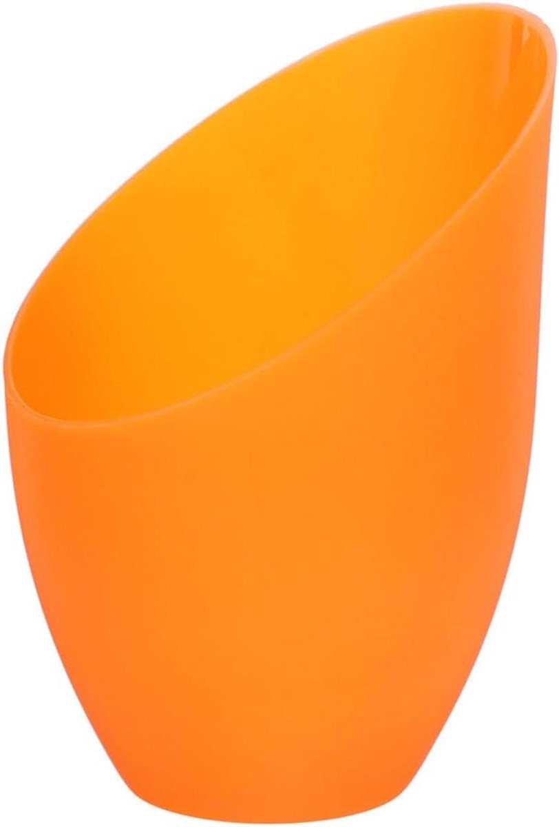 Plastic Lampenkap - Decoratieve Kap - Verlichting Verfraaien - Schuine Opening - 13x11x9 cm - Oranje