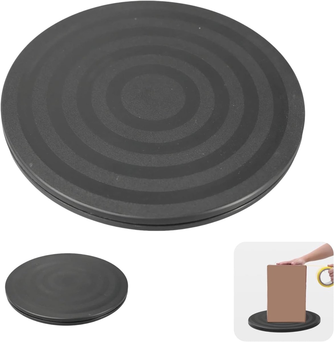 Draaiplateau 360 Graden, Rond Draaischijf met Stalen Lagers, Zware Draaiplateau voor TV, Taarten en Elektronica, Belastbaarheid 15 kg, Antislip, 20 cm Breed
