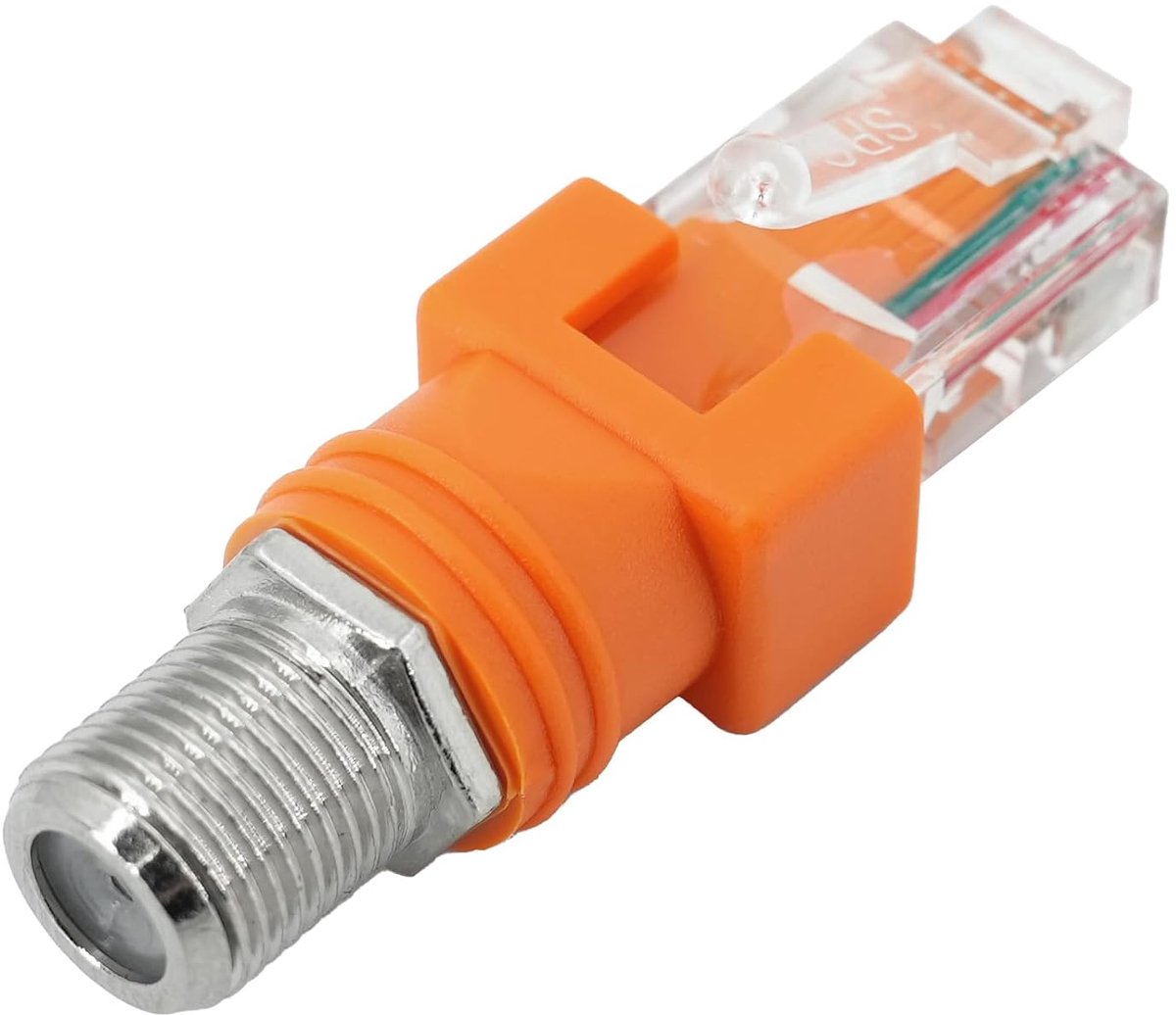 F-adapter Vrouwelijk naar RJ45 Mannelijk Coaxiale Koppeling met RF Connector Adapter