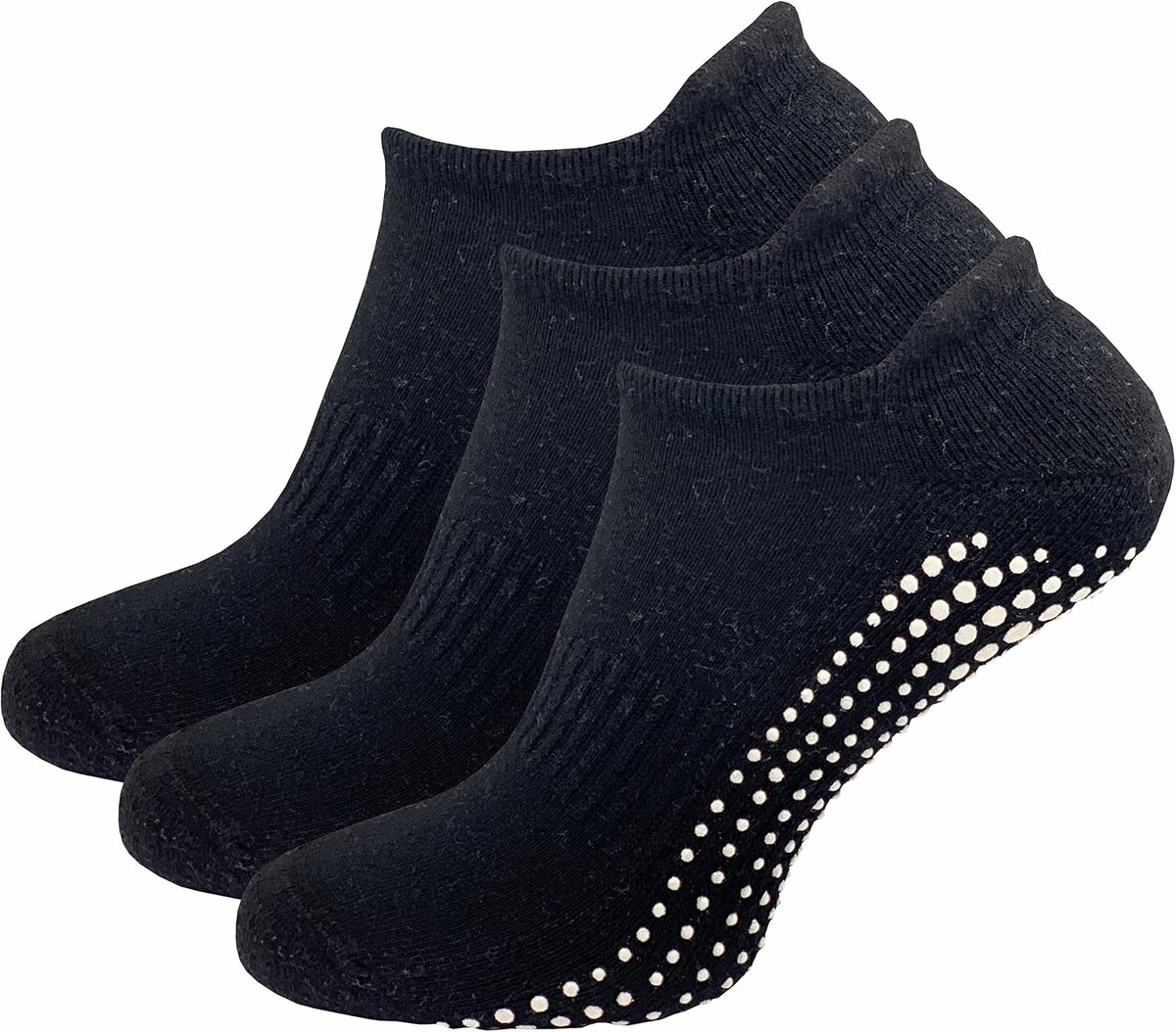 Sokken (3 paar) | stoppersokken | veilige grip op gladde vloeren, zonder drukkende teennaad | met antislip noppen
