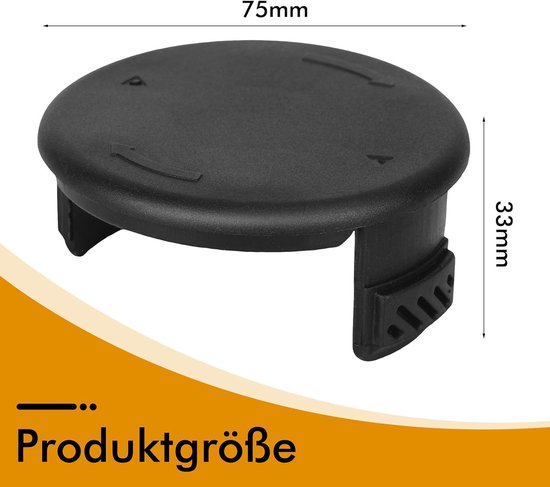 draadspoel F016800569 geschikt voor Bosch Art 23 SL en Art 26 SL reservedraadspoel 4 m lengte Ø 1,6 mm en vervangende trimmerkap F016F04557 (12 spoelen + 2 doppen) — afbeelding 5