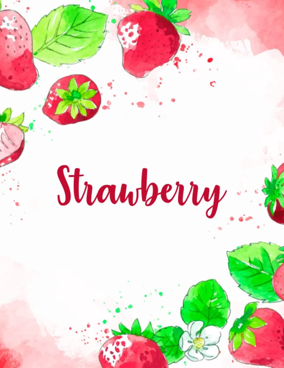 Coloring Book for Kids and Adult with Fun, Easy, and Relaxing (Strawberry Coloring Book)