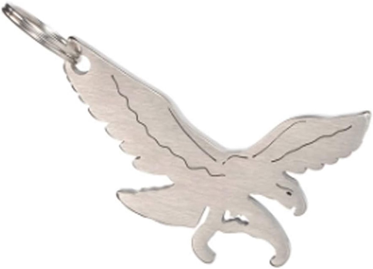 Flesopener Sleutelhanger Draagbare Metalen Bier Flesopener Sleutelhanger Eagle Vormde Nieuwigheid Drank Soada Dranken Flesopener Sleutelhanger Kerstverjaardagscadeau voor mannen en vrouwen