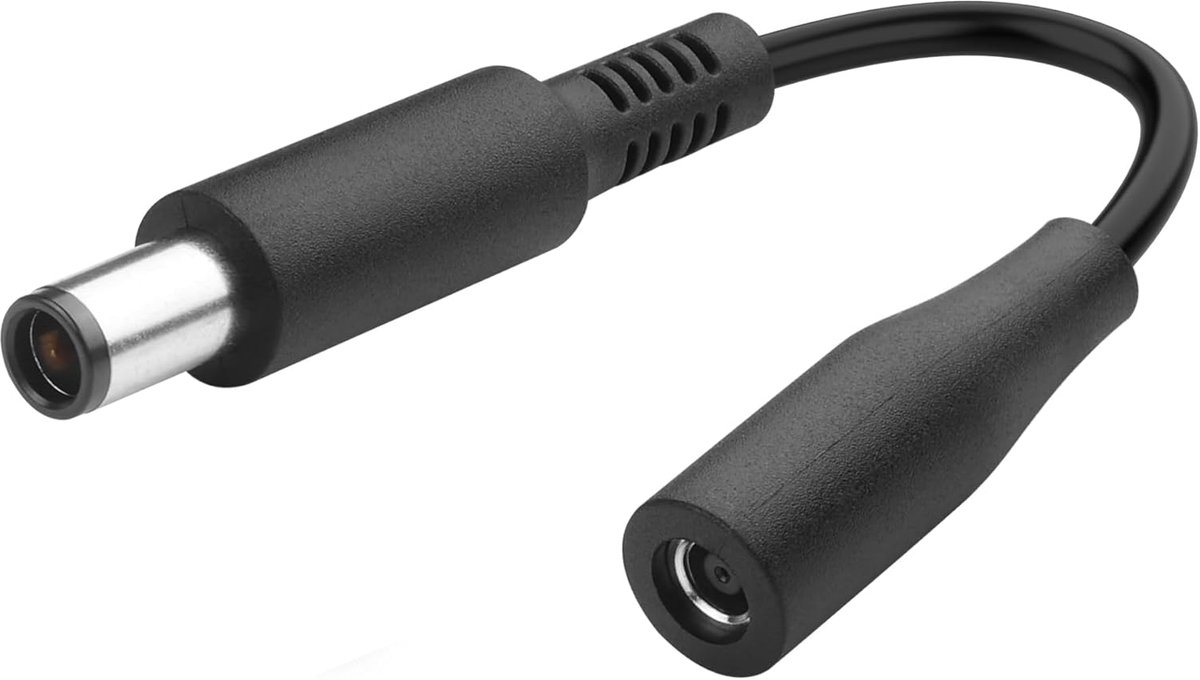 DC 4,5 mm naar 7,4 mm tip adapter verlengkabel, Dc-bus 4,5 x 3,0 mm bus naar 7,4 x 5,0 mm tip stekker oplader netsnoer kabel voor laptop
