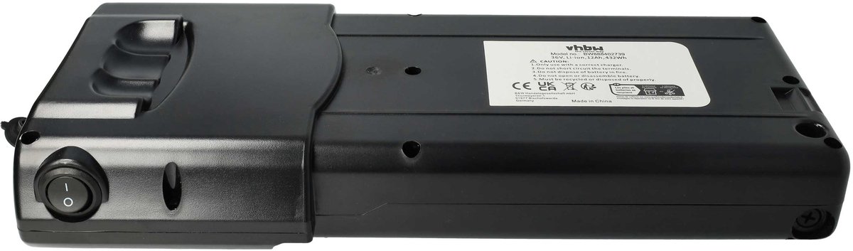 vhbw-accu compatibel met Steppenwolf Transterra Men Ansmann 411S Heck, Men Ansmann 411S C Heck e-bike (12 Ah, 36 V, Li-ion, incl. oplader) - zwart