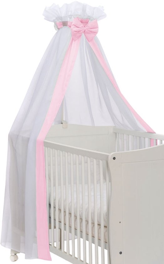 Baby Sluier Strik Roze - Baby Hemeltjes - Baby Klamboe voor Wieg en Ledikant — afbeelding 4