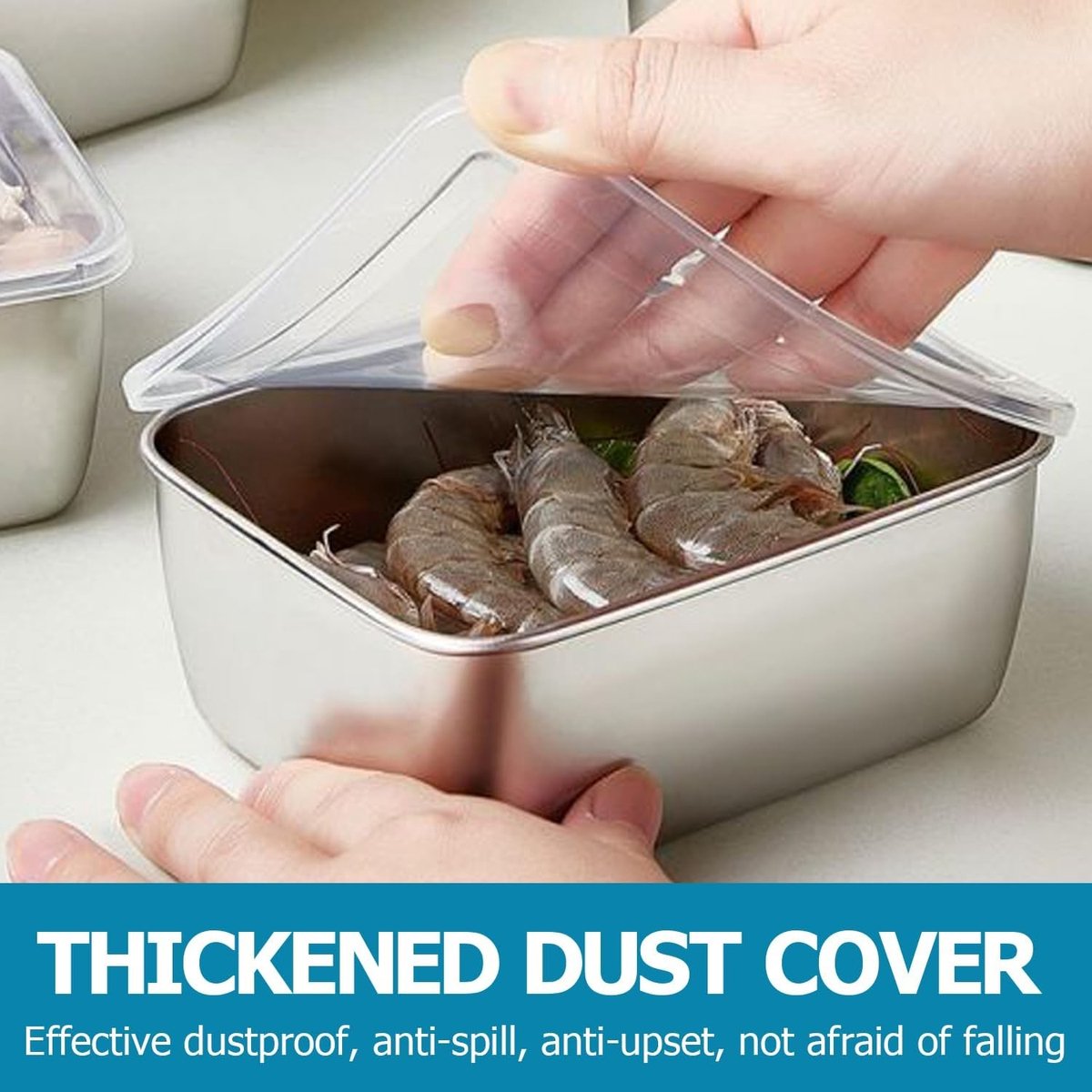 Set van 6 RVS Voedselopslagdozen met Deksel, Stapelbare Maaltijd Prep Dozen voor Vriezer en Oven, 13.5 x 10.5 x 5.5 cm, Ideaal voor Maaltijdplanning en Bewaren van Voedsel — cadeau in Cadeau-ideeën - foto 5