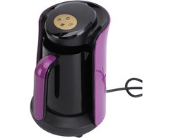 Turkse Koffiezetapparaat - Koffiepot Elektrisch - Authentieke Koffie Maken - LCD Temperatuurregeling - 6 Kopjes - Zwart