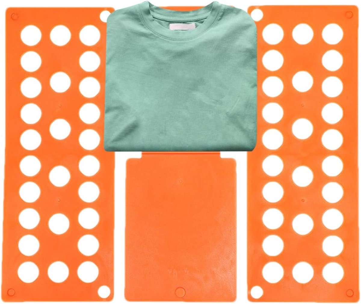 Opvouwbaar Kledingbord - Wasmand Bord Sorteren - Kleding Snel Vouwen - Versterkte Plaatstructuur - 40x48 cm - Oranje