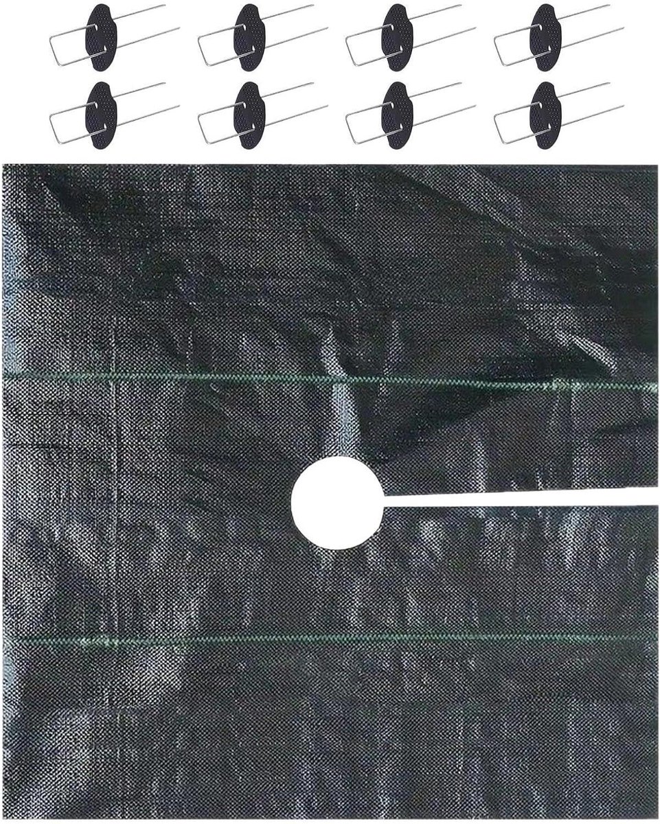 Tuindoek Onkruidwerend - Grasdoek Landbouw - Onkruid Bestrijden - Meerlaagse Dekking - 1.5 x 1.5 meter - Zwart