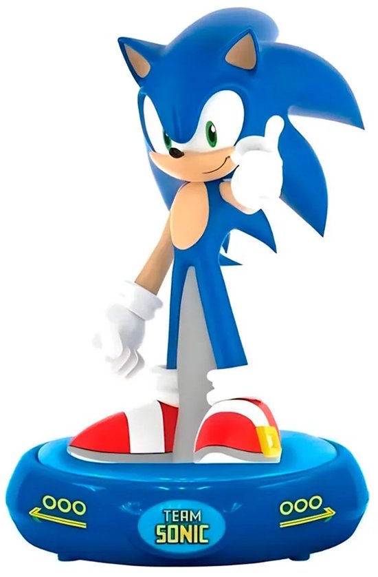 Sonic The Hedgehog 3D Nachtlamp - Bureaulamp - Kamerlamp - Blauw - 25 CM van kids licensing — afbeelding 2