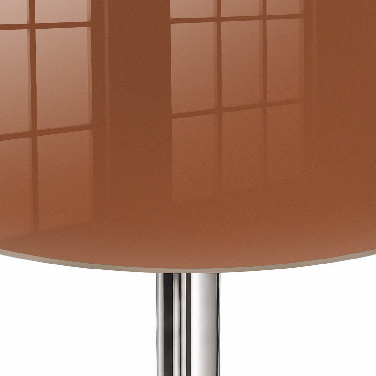 ArtPrintCave Donkeroranje Glazen Tafelblad fi70 cm - Tafelblad Rond - Bruin Eettafel Met Glasplaat - Achtergronden en patronen Terrastafel