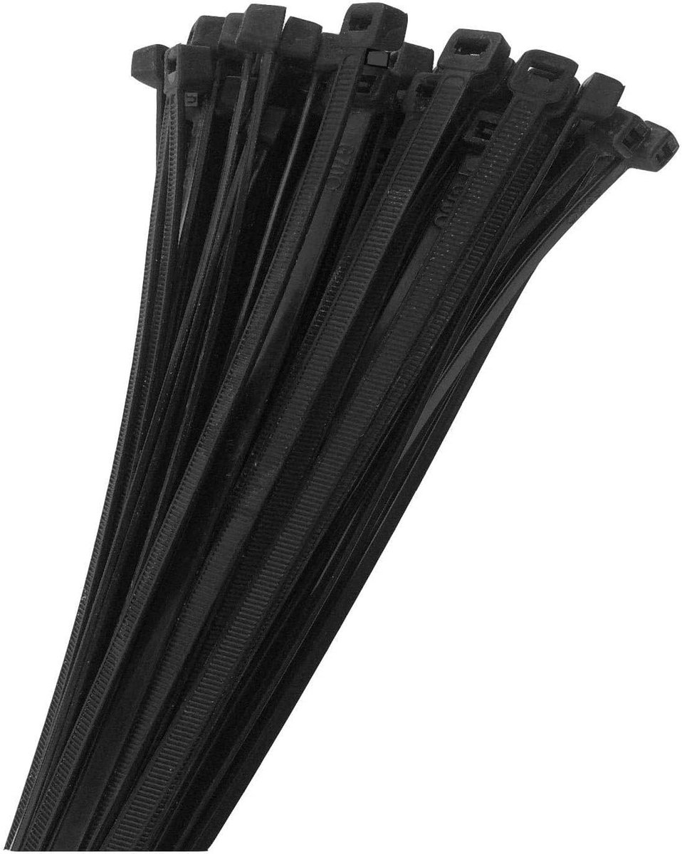 Kabelbinders 370 x 7,6 mm - Nylon - 100 stuks - Treksterkte 56,07 kg - XL formaat