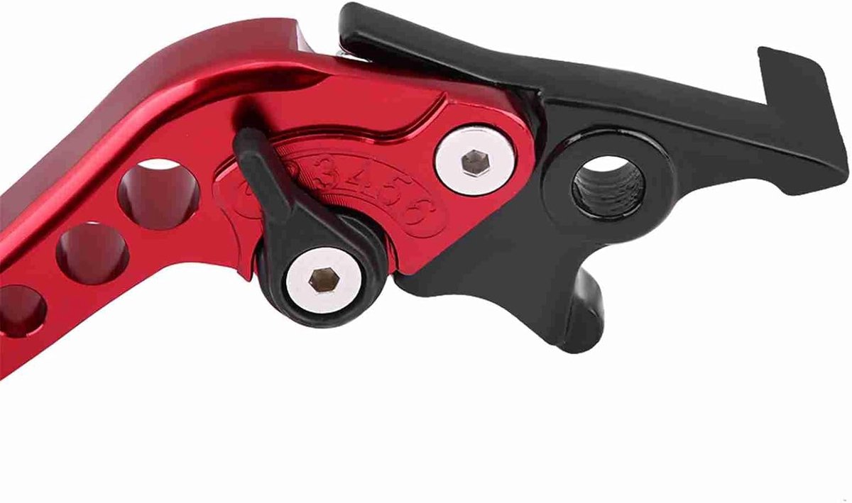 Remhendels, 1 paar universele CNC aluminiumlegering motorfiets modificatie (rood)