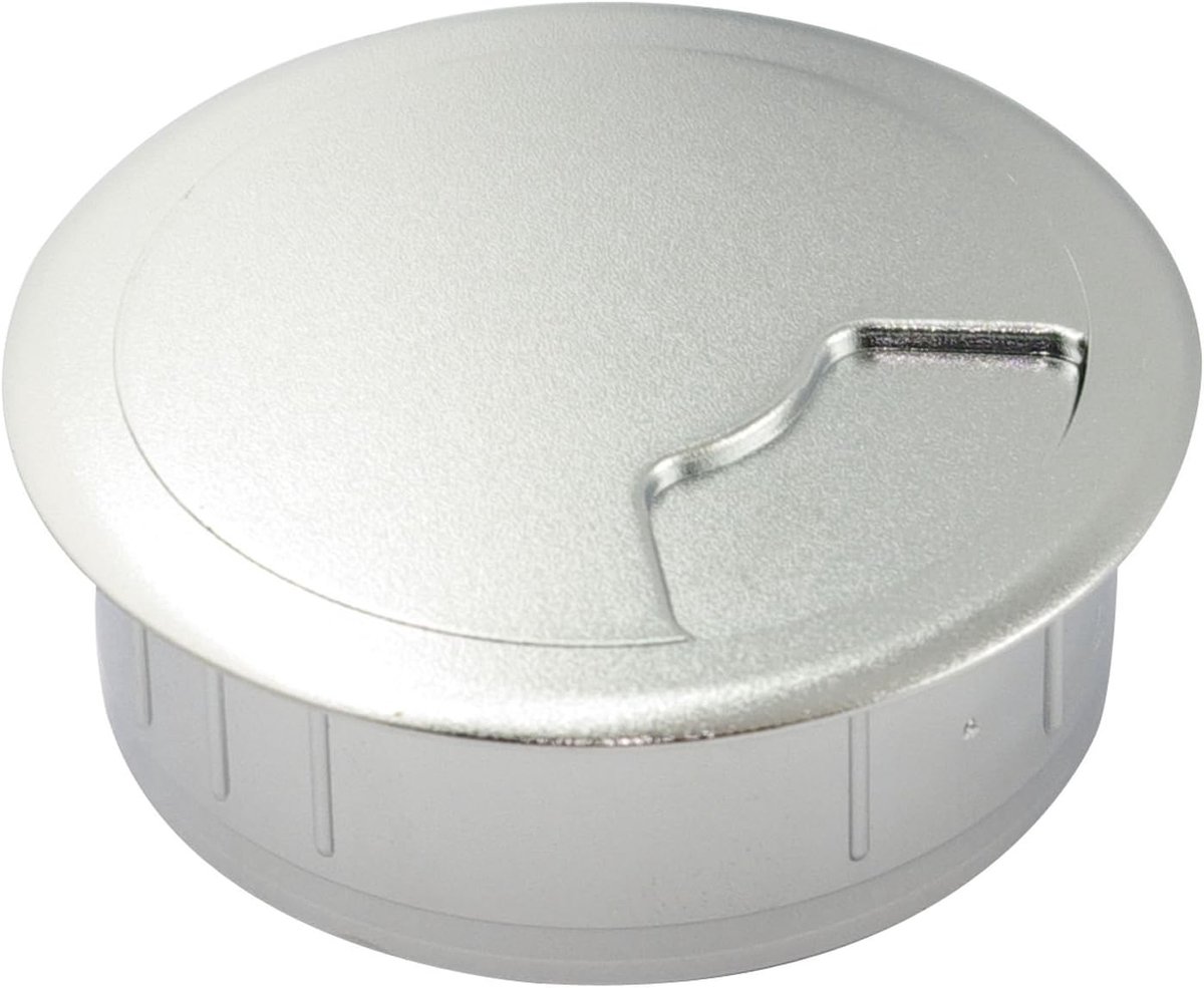 Kabeldoorgang 80 mm verchroomd mat, kabeldoorvoer D80 mm, 1 stuk
