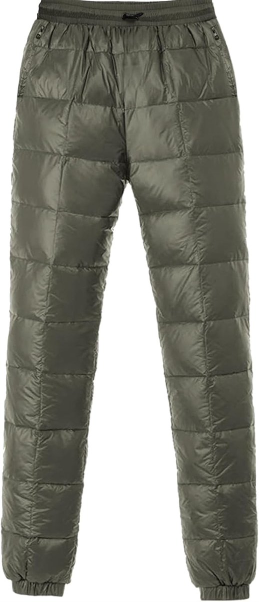 Donsbroek voor dames, ultralichte warme donsbroek, joggingbroek, winddicht, winterbroek, waterafstotend, warme donsbroek