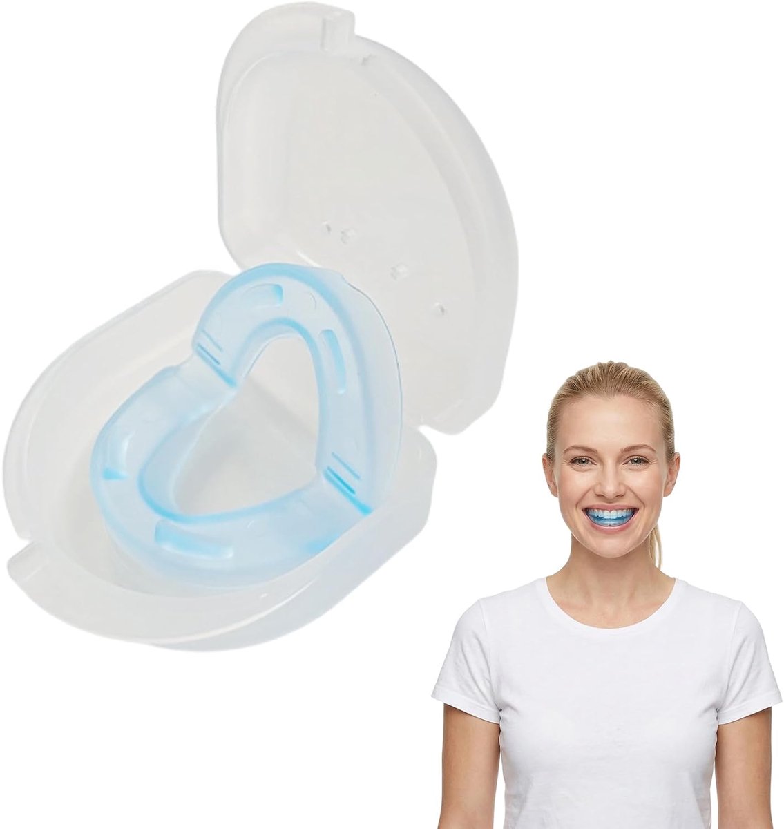 1 x thermoplastische anti-bruxisme rail voor een rustige nachtslaap, knarsrail voor nacht, snurkspalk, knarsrail