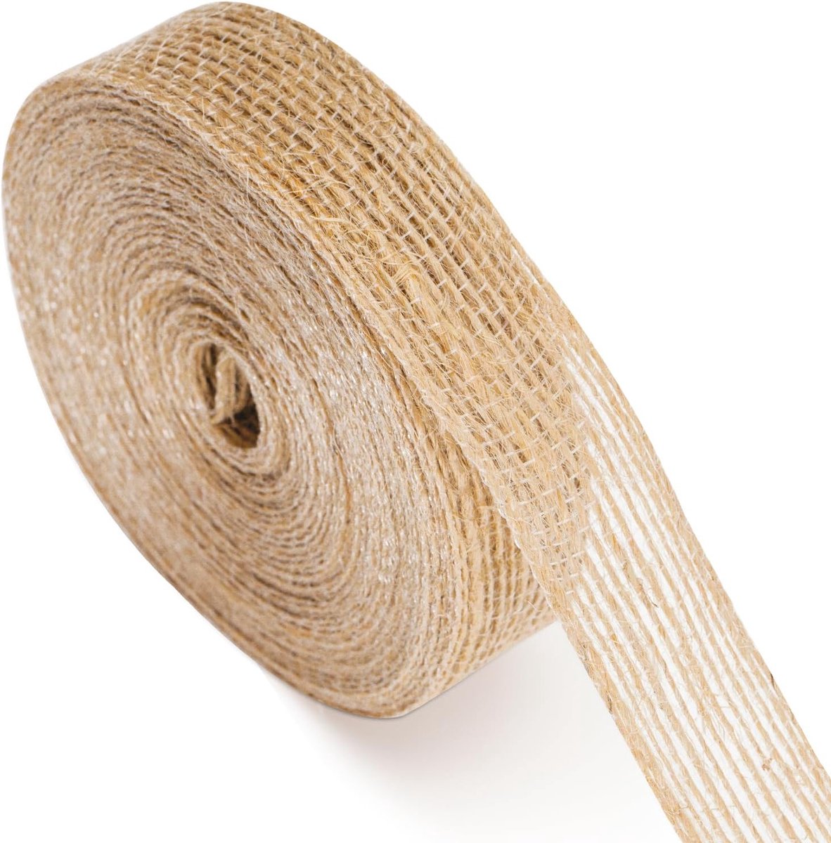 Jute lint in vintage-stijl, rol van jute, decoratief, voor bruiloft, cadeau, decoratie, knutselen (2 cm)