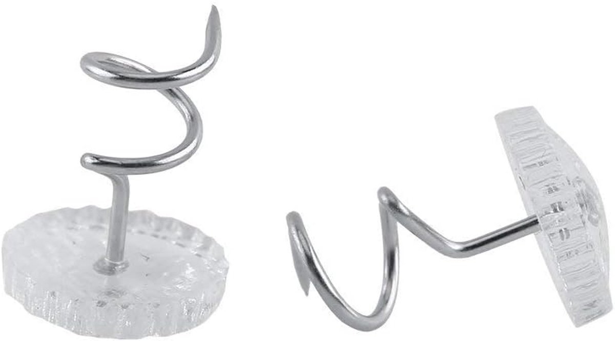Bevestigingspennen Set, 30 Stuks Transparante Twist Pins voor Bekleding en Hoezen, Sofa Bevestigingsclips