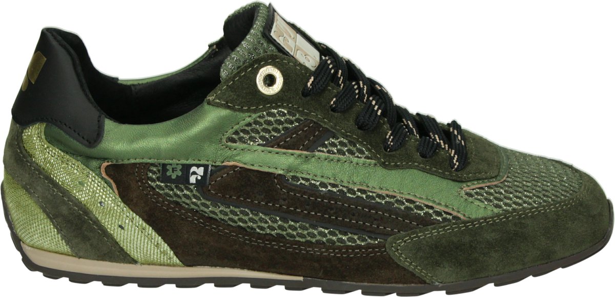 Floris Van Bommel Sfw-10150 Illvi Sneakers - Suède - Dames - Donkergroen - Maat 41