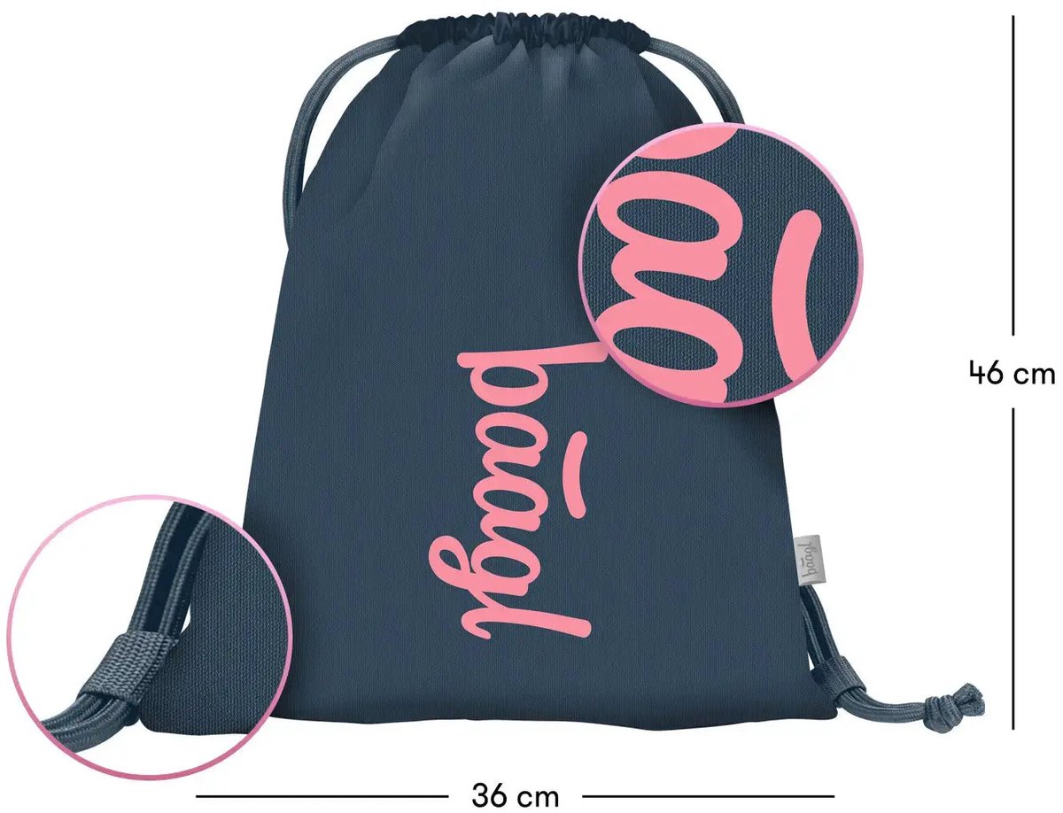 Baagl Gymtas Logo Pink