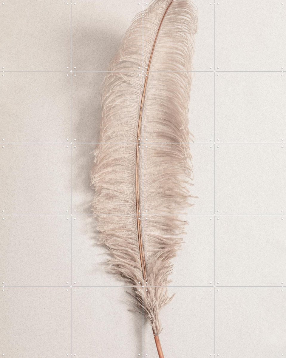 IXXI Feather, 1x Studio II & Various - 80 x 100 cm - Gratis ophangtool - Grote wanddecoratie en posters - Decoratieve kunsten, Art Deco, Modern