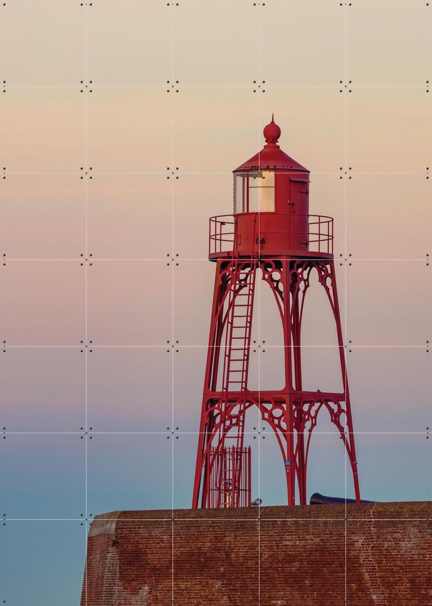 IXXI Keizersbolwerk Vlissingen, Michael Huijgens & Kunst in Kaart - 100 x 140 cm - Gratis ophangtool - Grote wanddecoratie en posters - Fotografie