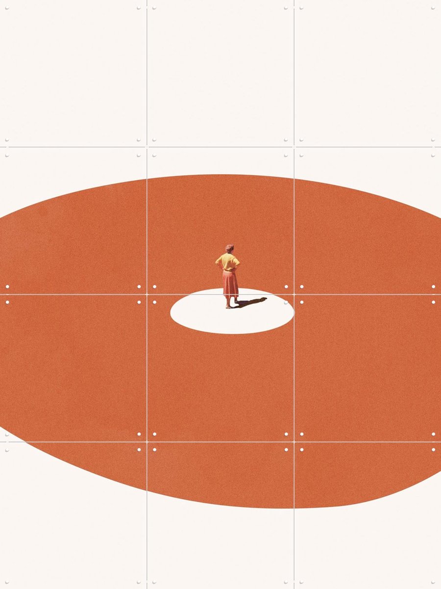 IXXI Confidence, Maarten Léon - 60 x 80 cm - Gratis ophangtool - Grote wanddecoratie en posters - Illustraties, Modern, Minimalisme, Digitale Kunst