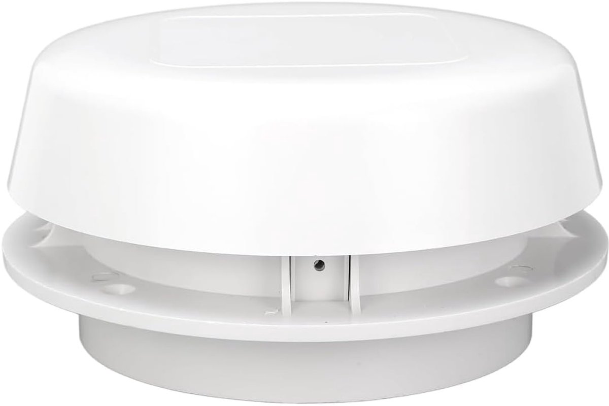 Dakventilatiekap voor campers, ronde paddestoelventilatiekap met gaas voor campers, jachten, campers, badkamers, keukens en magazijnen 0101061
