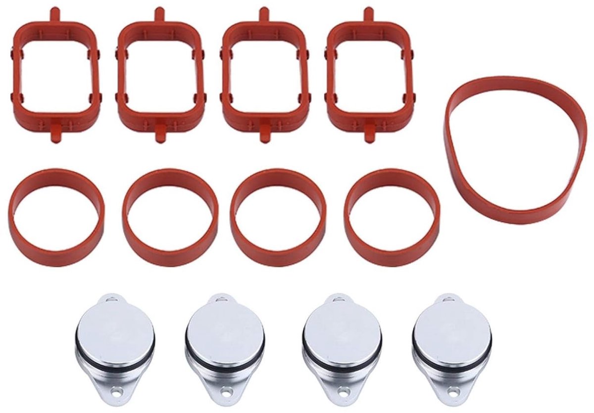Swirl Flap Blanks Bungs Intake Pakkingen Kit Geschikt voor 22 mm diameter auto aluminium blok(4 stuks)