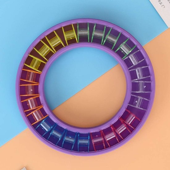 Spoelen, compacte organizeretui, ideaal voor reizen en knutselwerk, draagbare naaiset — afbeelding 4