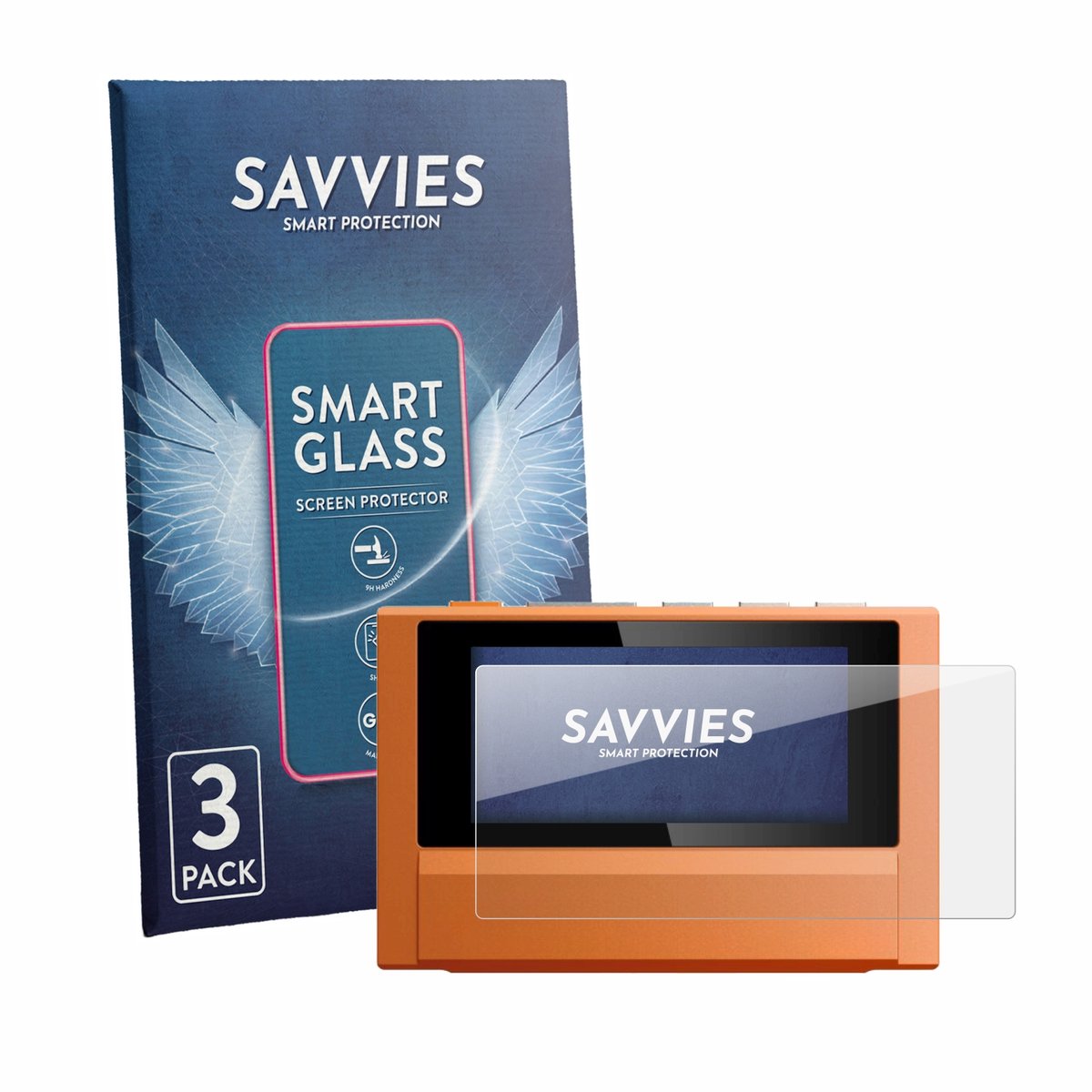 3 Stuks Savvies Screenprotector - geschikt voor FiiO SnowSky Echo - beschermfolie glas transparant