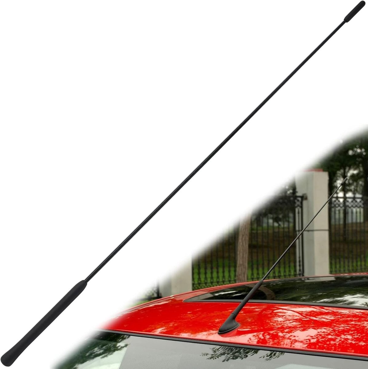 Antenne 550 mm dakantenne antenne-staaf autoradio passend voor Ford Focus Mondeo antennevoet antenne-sokkel adapter antenne staafantenne draad met rubberen afdichting