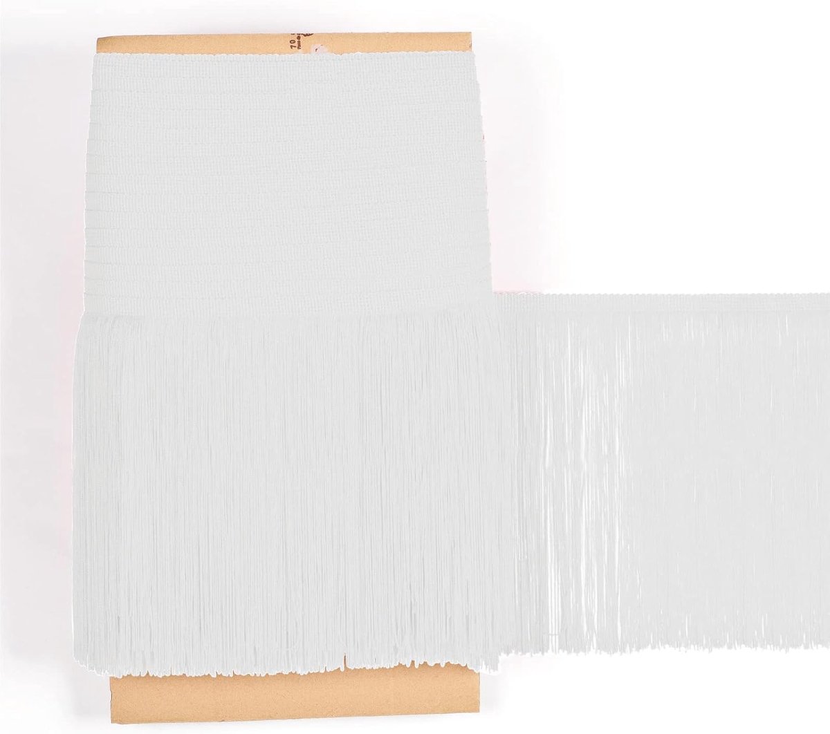 = Cuquillo-franjes om te Naaien van Flamenco en Sevilla. Samenstelling Rayon 100%. Lengte van 20cm. 5m Stukken - (Wit)