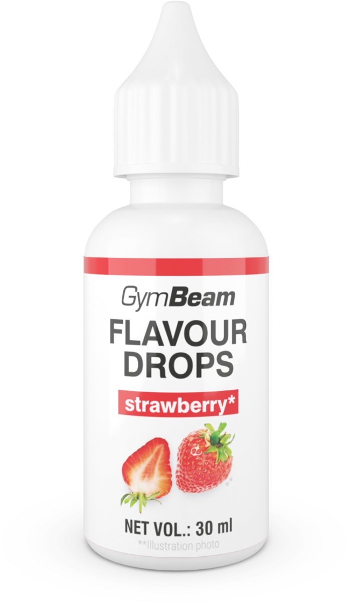 GymBeam Smaakdruppels 30 ml aardbei